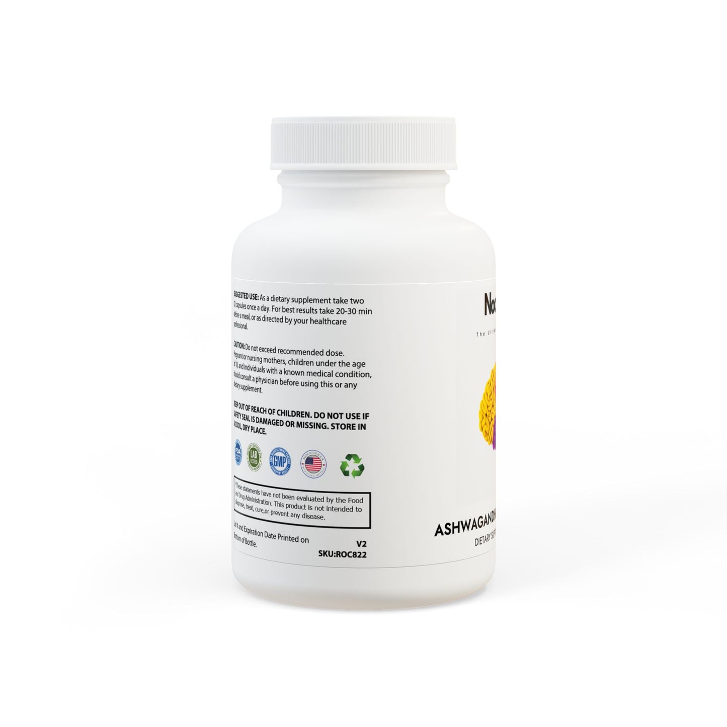 Ashwagandha & Black Pepper Supplement (60 Capsules)