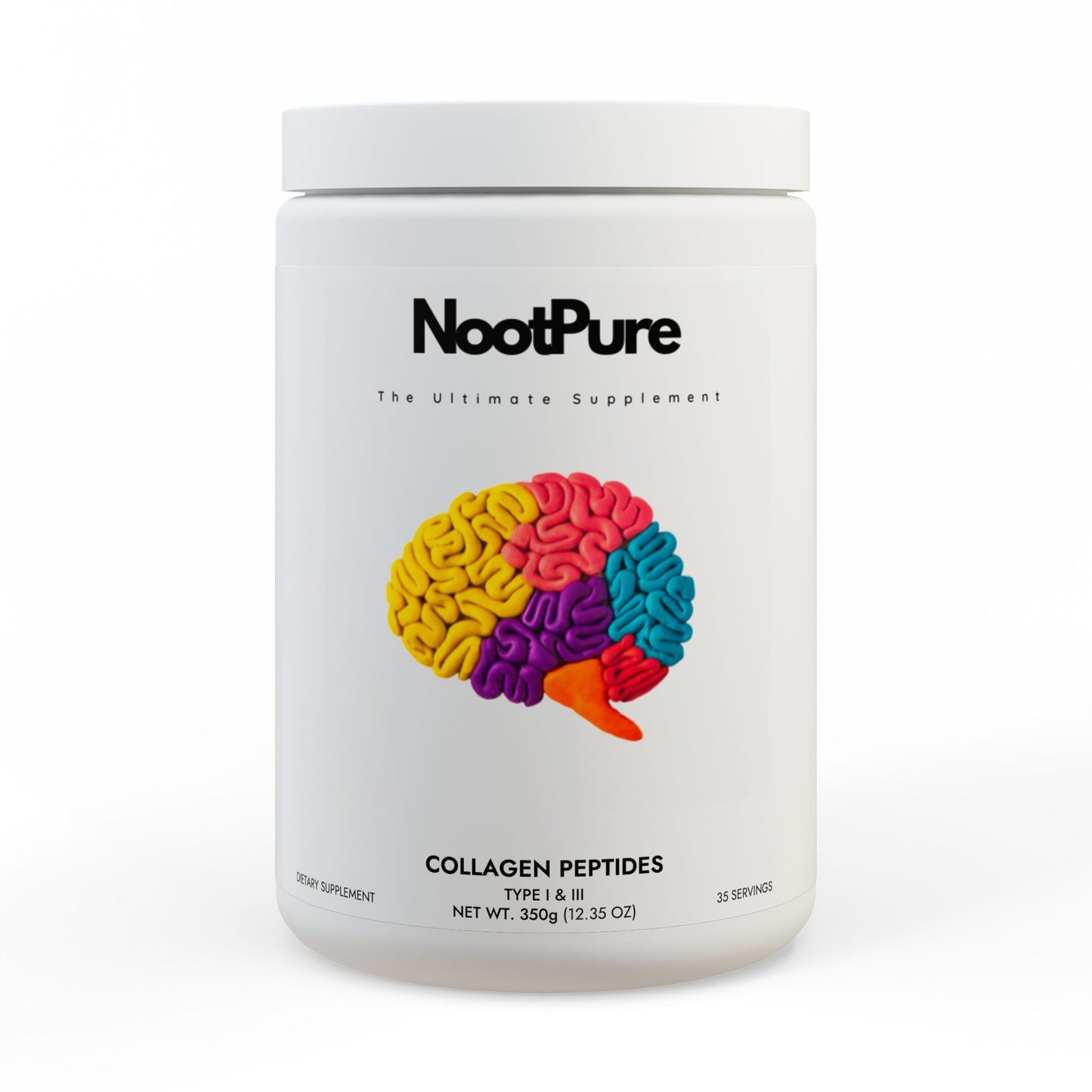 Collagen Peptides Type I & III Supplement (350g, 12.3oz)