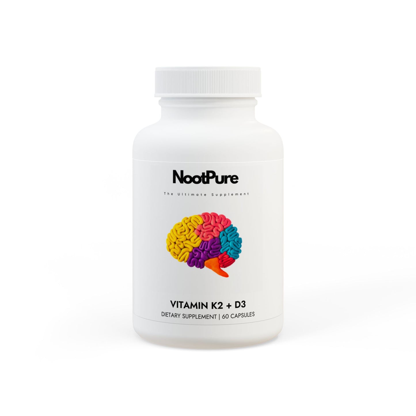 Vitamin K2 + D3 Supplement (60 Capsules)