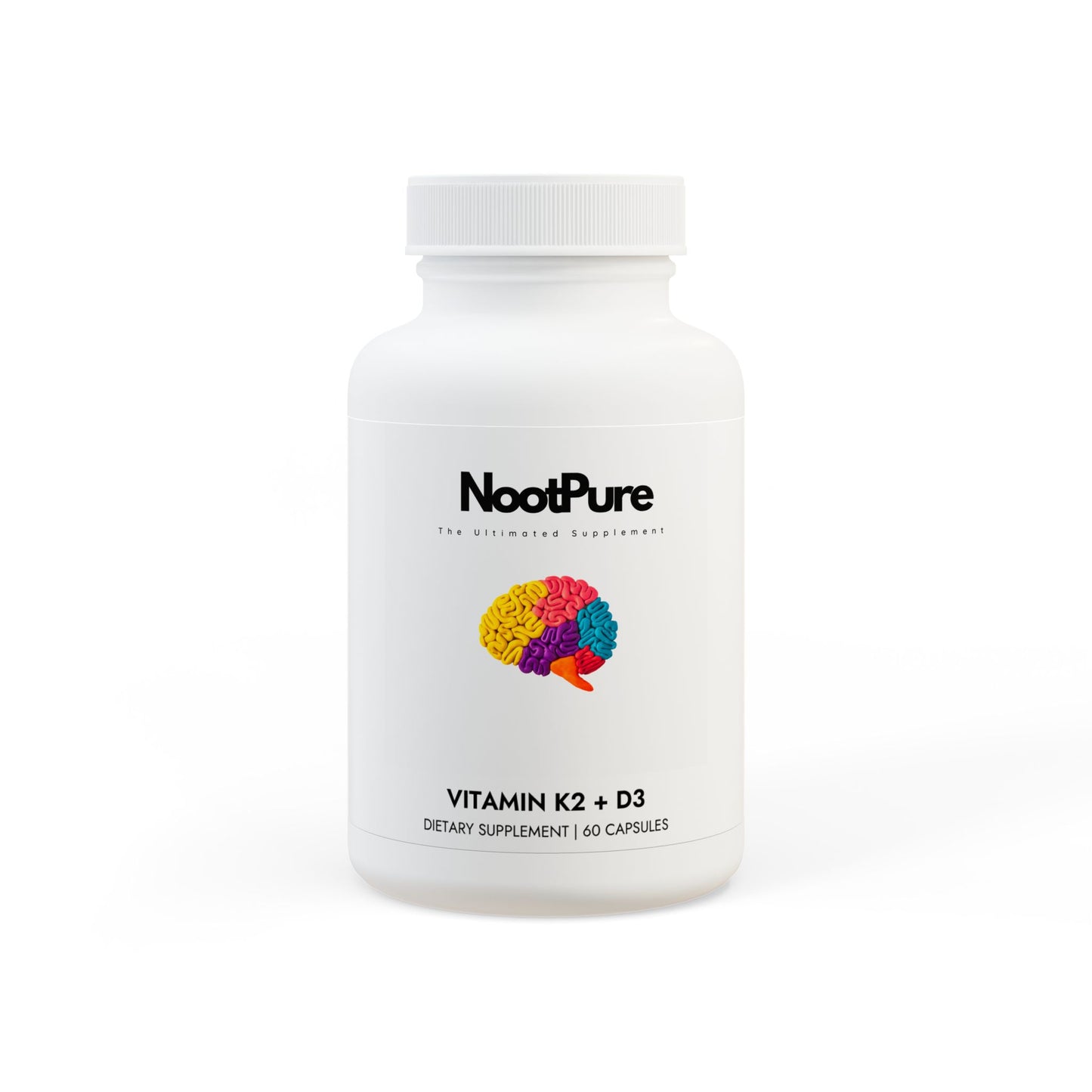 Vitamin K2 + D3 Supplement (60 Capsules)
