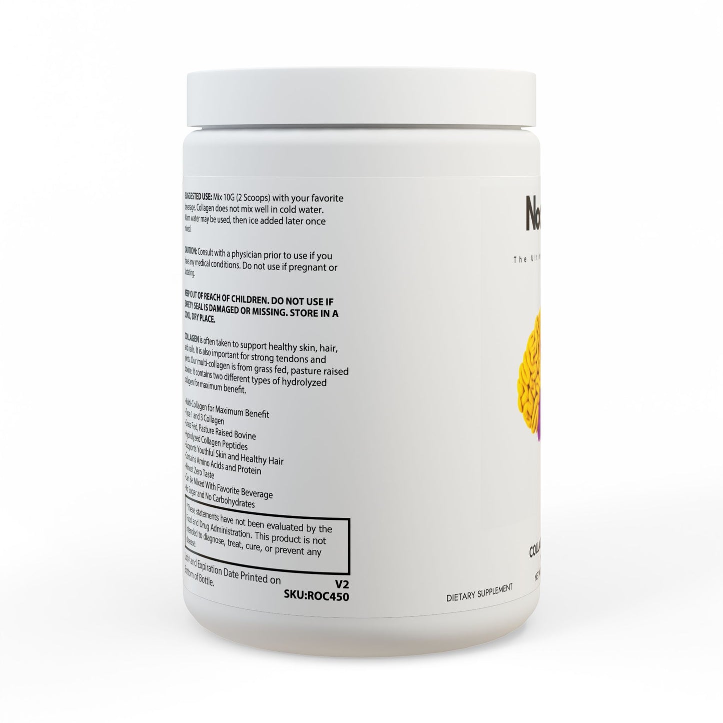 Collagen Peptides Type I & III Supplement (350g, 12.3oz)