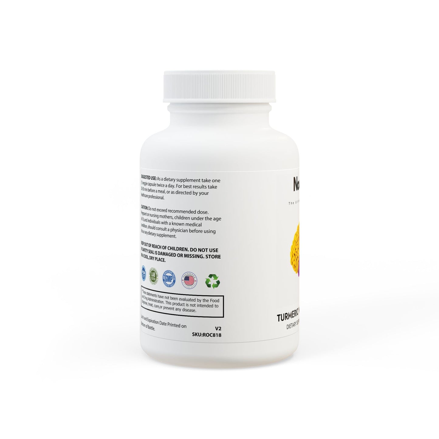 Turmeric + BioPerine® Supplement (60 Capsules)
